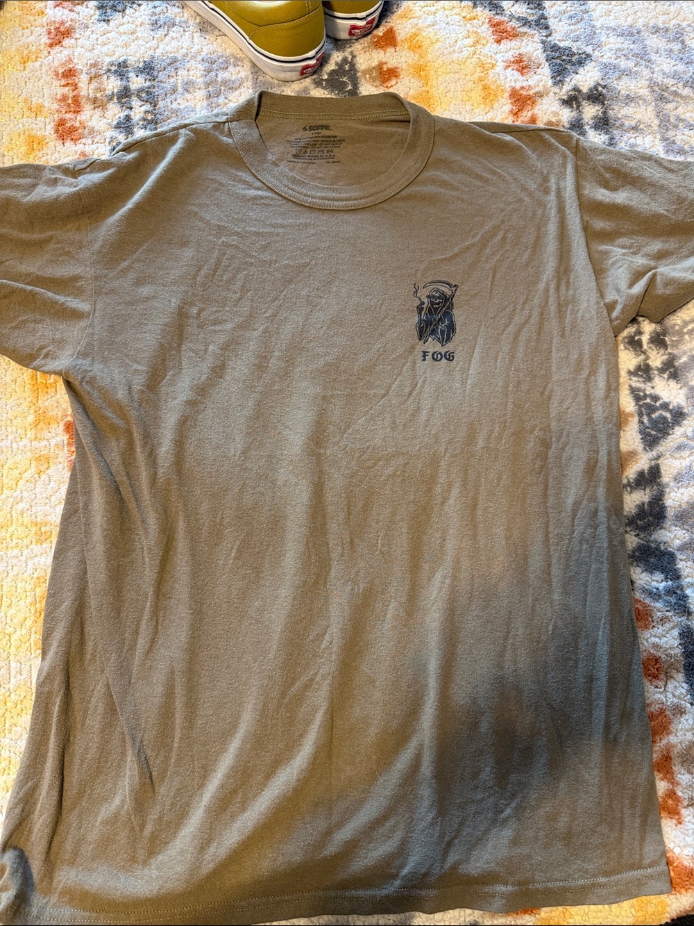 FOG Olive Short Sleeve Graphic Crew T-Shirt